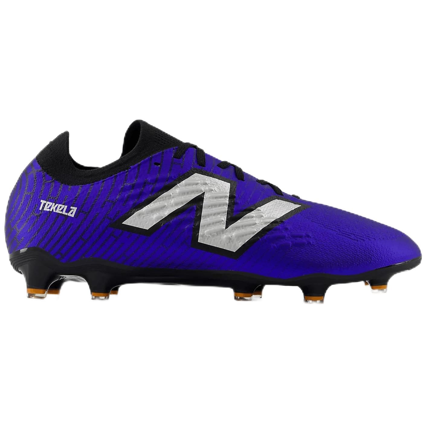 New Balance Unisex Tekela Magia Low Laced Fg V4+ Soccer Shoe, Infinity Blue/Metallic Silver/Black, 10 US Men