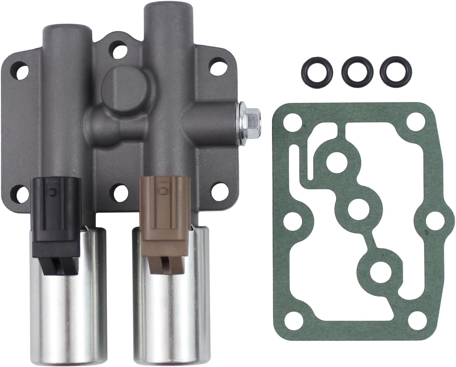 Auto Transmission Dual Linear Shift Solenoid with Gasket for Acura CL 98-03, TL 99-03, MDX 01-02, Honda Accord 4 Cyl 98-02 6 Cyl 98-07, Odyssey 98-06, Pilot 03-07, Prelude 97-01