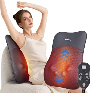 Back Massager, Ultrathin Rolling Up and Down Back Massage with Heat 4D Kneading & Red Light Therapy for Pain Relief Deep Tissue,Shoulder Massager Gift for Men Women Parents Relaxation at Office Car - Amazon product rated Grade B