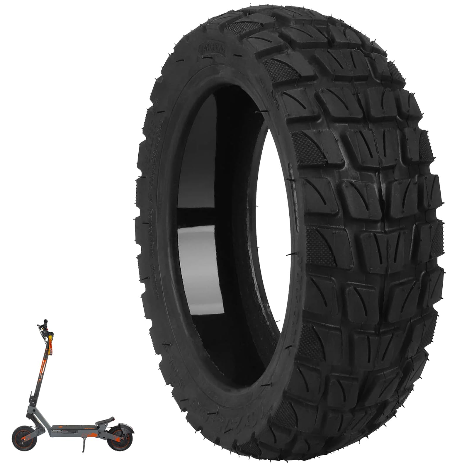 VOLOHAS 10 x 2.7-6.5 Off-Road Tubeless Replacement Tyres for Kukirin G2/G3/G2 Ultra/M4 Max/A1/Smartgyro Speedway/Rockway/Crossover Speedway 5/Dualtron 3 Electric Scooter Self Repairable Replacement