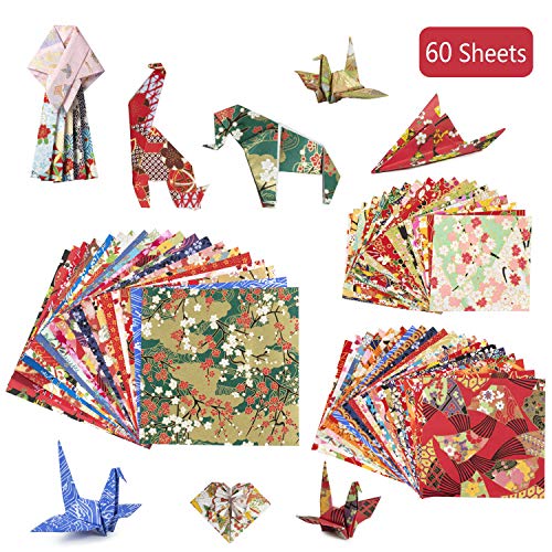 Carta per origami Carta pieghevole - 60 fogli di carta Fiori ciliegio