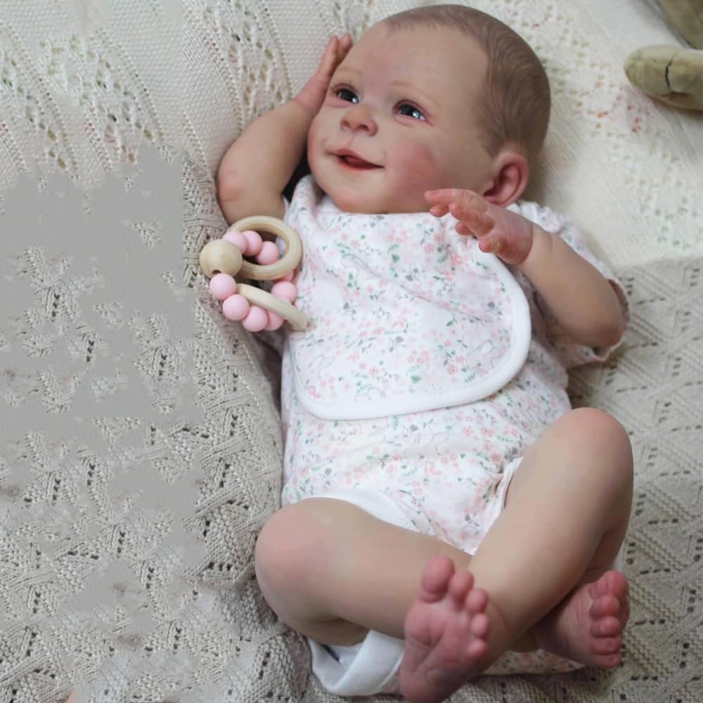 Prawdziwe lalki dla niemowląt, silikonowe, na całe ciało, 45 cm, realistyczne, odrodzone noworodek, Simle Girl Dolls Life Like Reborn Baby Dolls, które wyglądają jak prawdziwe życie, lalka