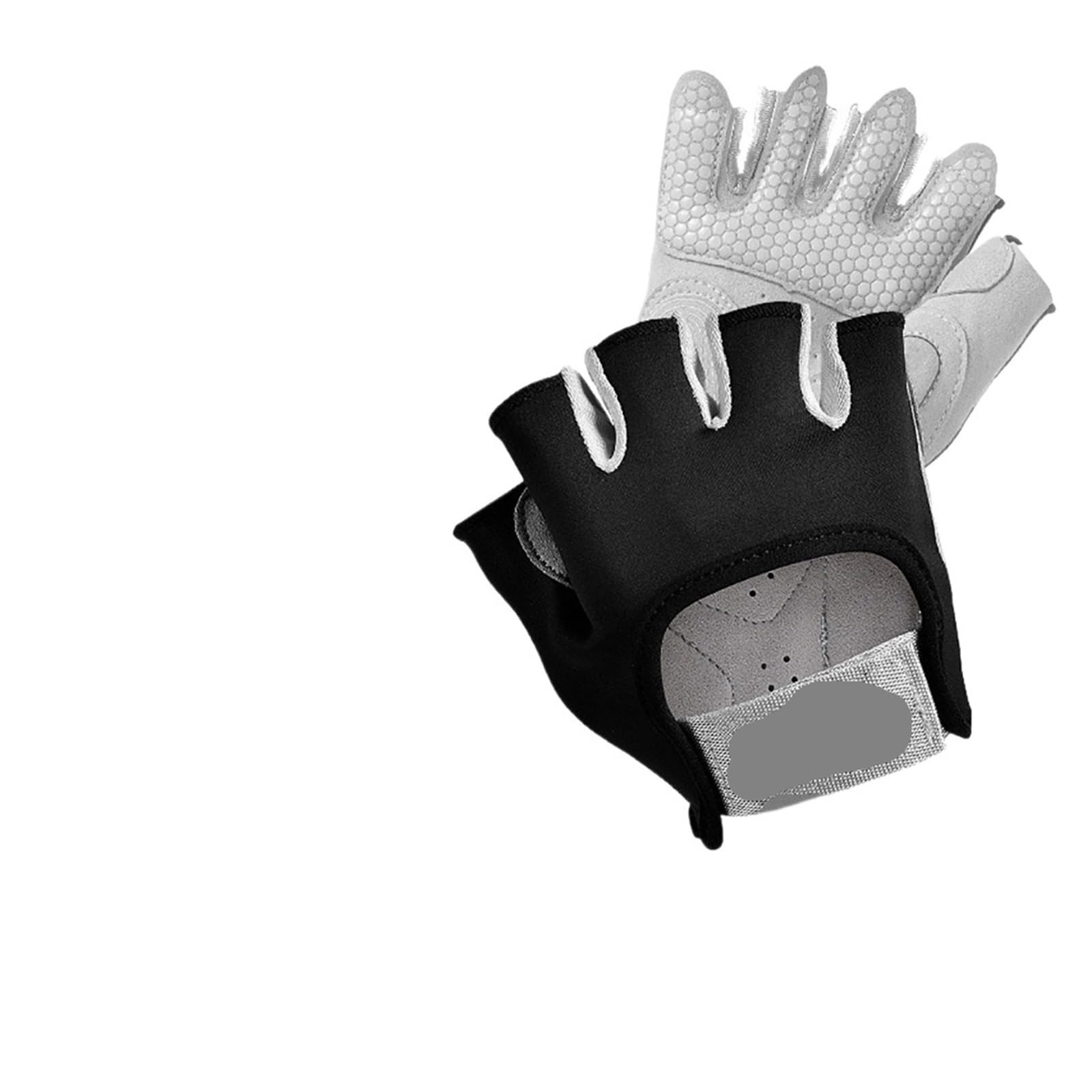 Gants de Sport 1 Paire de Gants de Fitness, d'entraînement de Musculation, de Sport, d'haltérophilie, Gants antidérapants for Femmes et Hommes, Gants de Yoga(Black,XS)