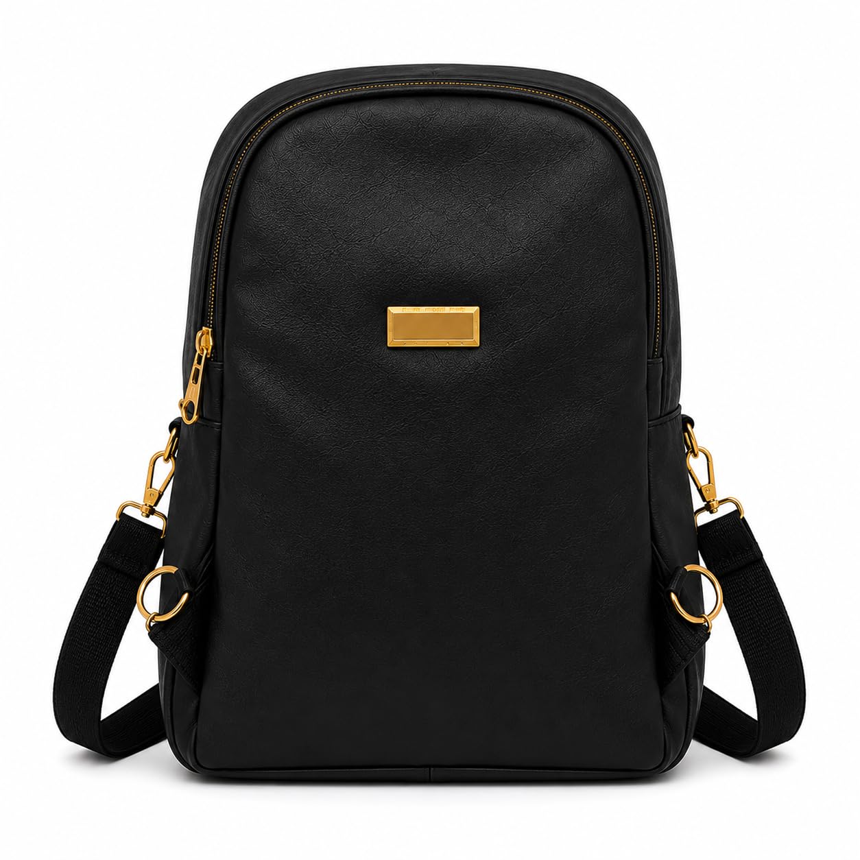 modern chic mart Women’s Black Mini Backpack Purse, Compact PU Leather Shoulder Bag with Adjustable Strap, Multi-Pocket Travel Backpack for Daily Essentials, Mobile, Wallet, Cosmetics & Keys-picture-26