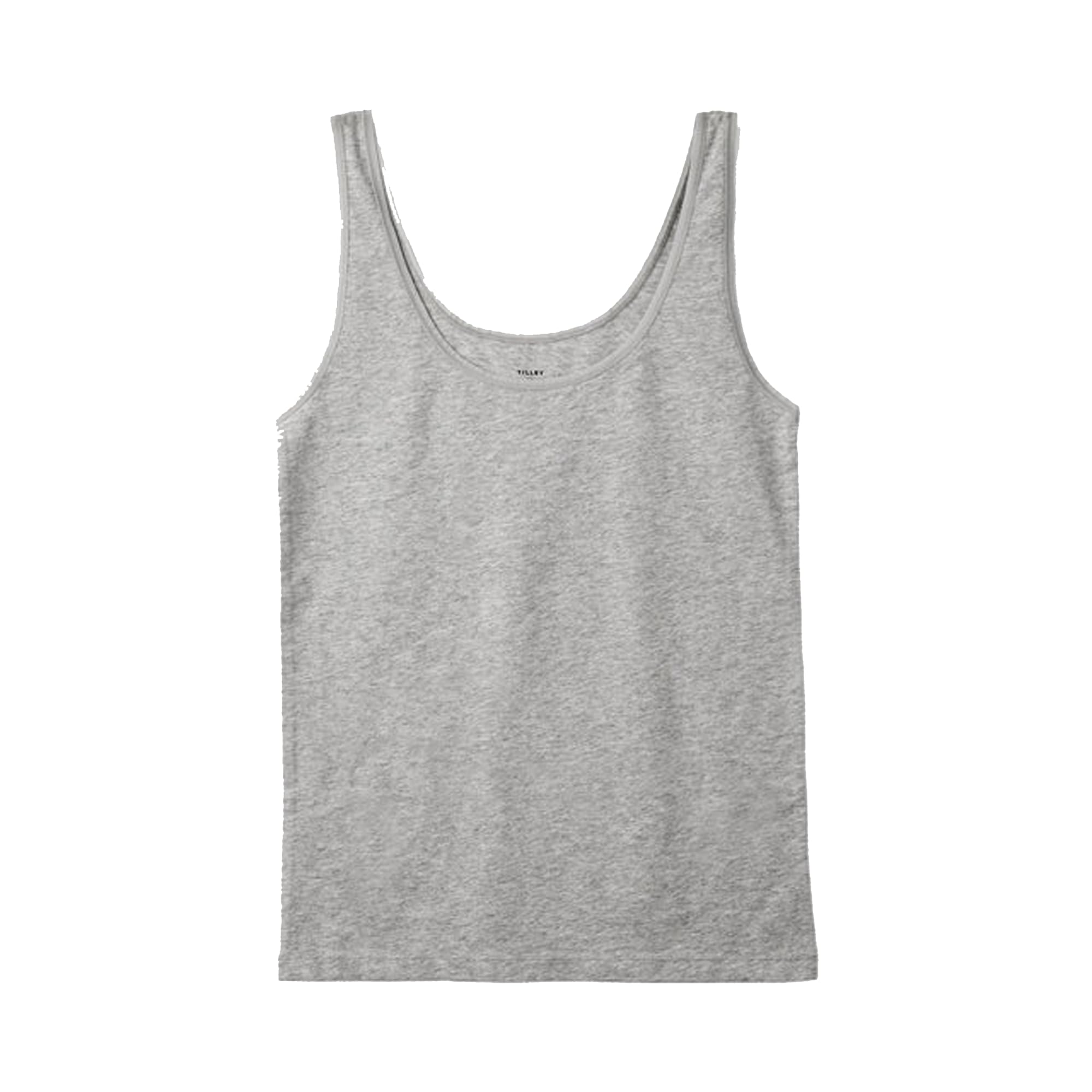 Tilley Women's Organic Scoop Tank Undershirt, Grey, M