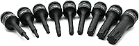 Vista 3 de TEMO 9 pc Torx Plus IP 3 pulgadas largo 6 puntos negro Impact Bit Socket Set 1/2 pulgadas Square Drive Auto reparación herramienta
