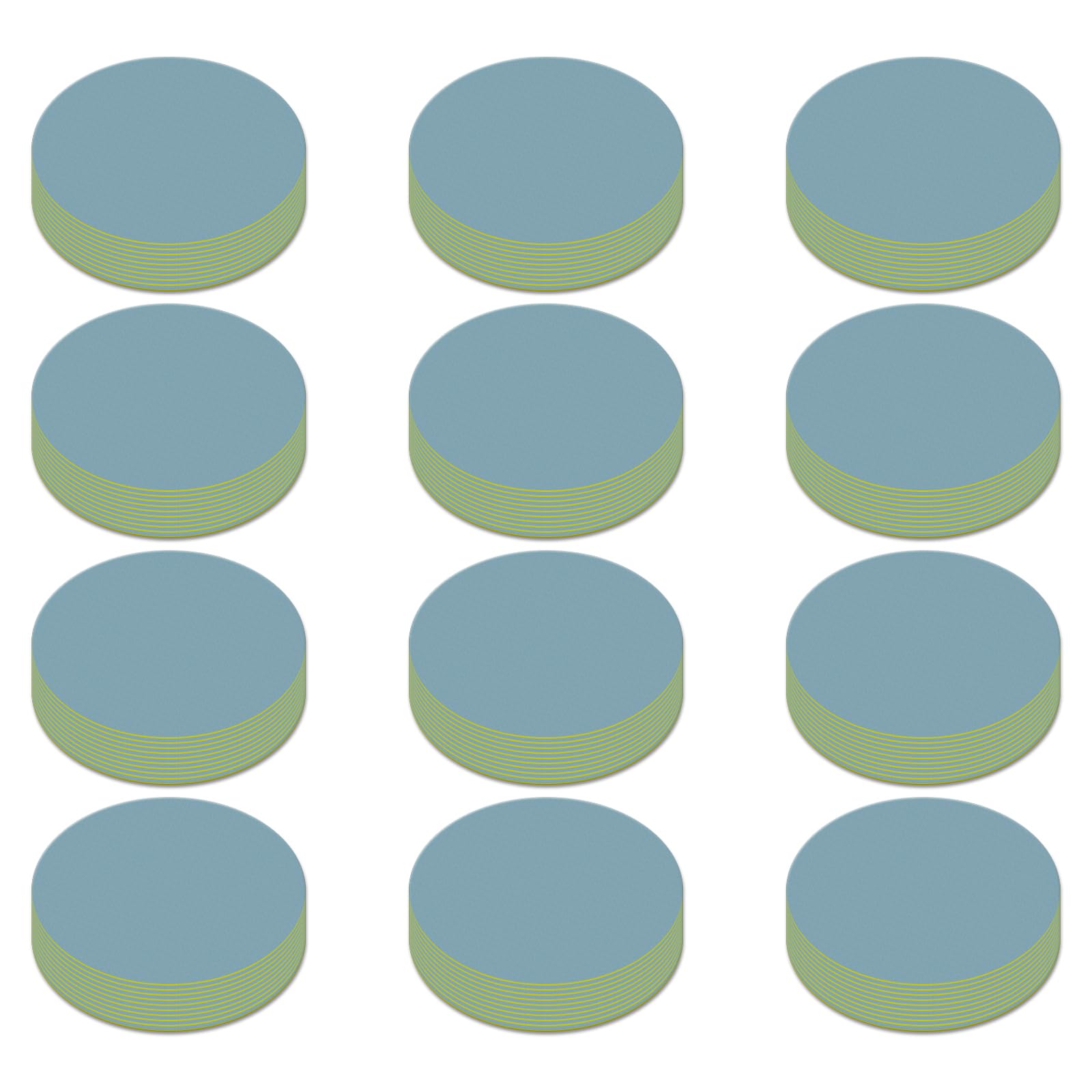 Senmai Tools 120 Stück Schleifpapier 50mm Schleifscheiben Rund Körnung 10000, Schleifpapier Klett 2 Zoll Schleifpads Geeignet für Elektrowerkzeuge Holzmöbellackierung Automobil