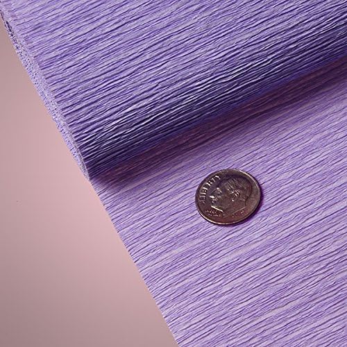PREMIUM COLORED CREPE PAPER - Top quality Italian paper craft (Lavender)