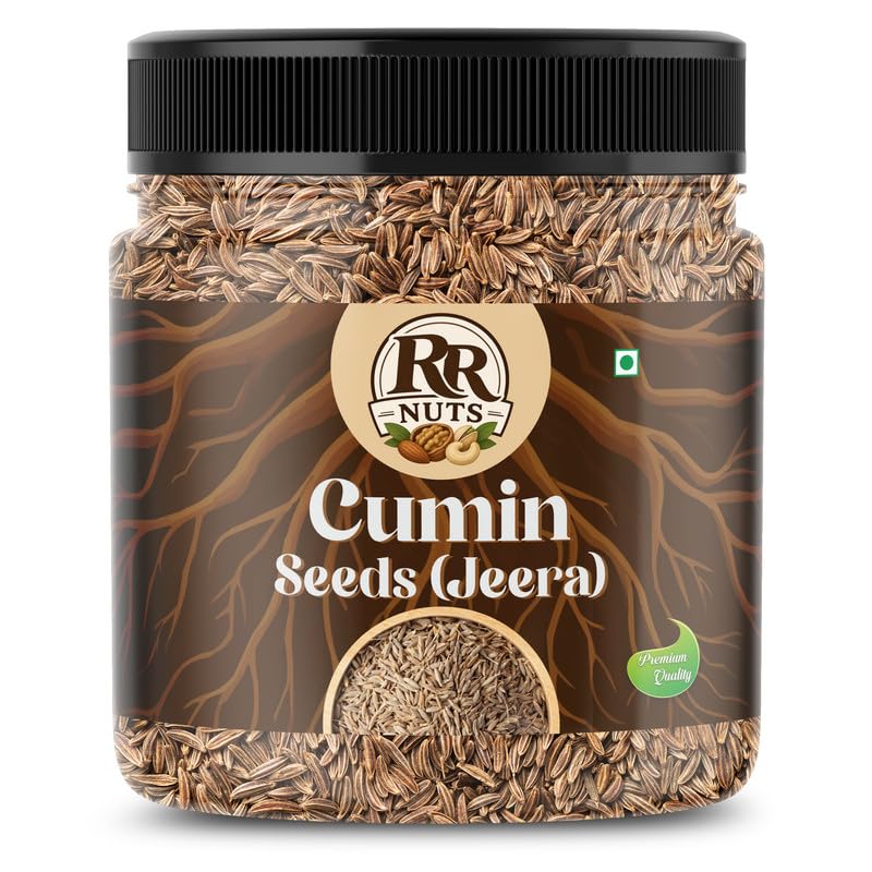 Image of RR NUTS Pure Jeera 1kg| Whole Cumin Seeds | Fresh & Natural Indian Spice | Sabut Jeera Whole Spices | Jeelakarra | Zeera | For Curries & Veg