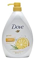 Vista 1 de Dove Go Fresh Energize Body Wash, Grapefruit and Lemongrass Scent, 33.8 Ounce (1 Liter) International Version