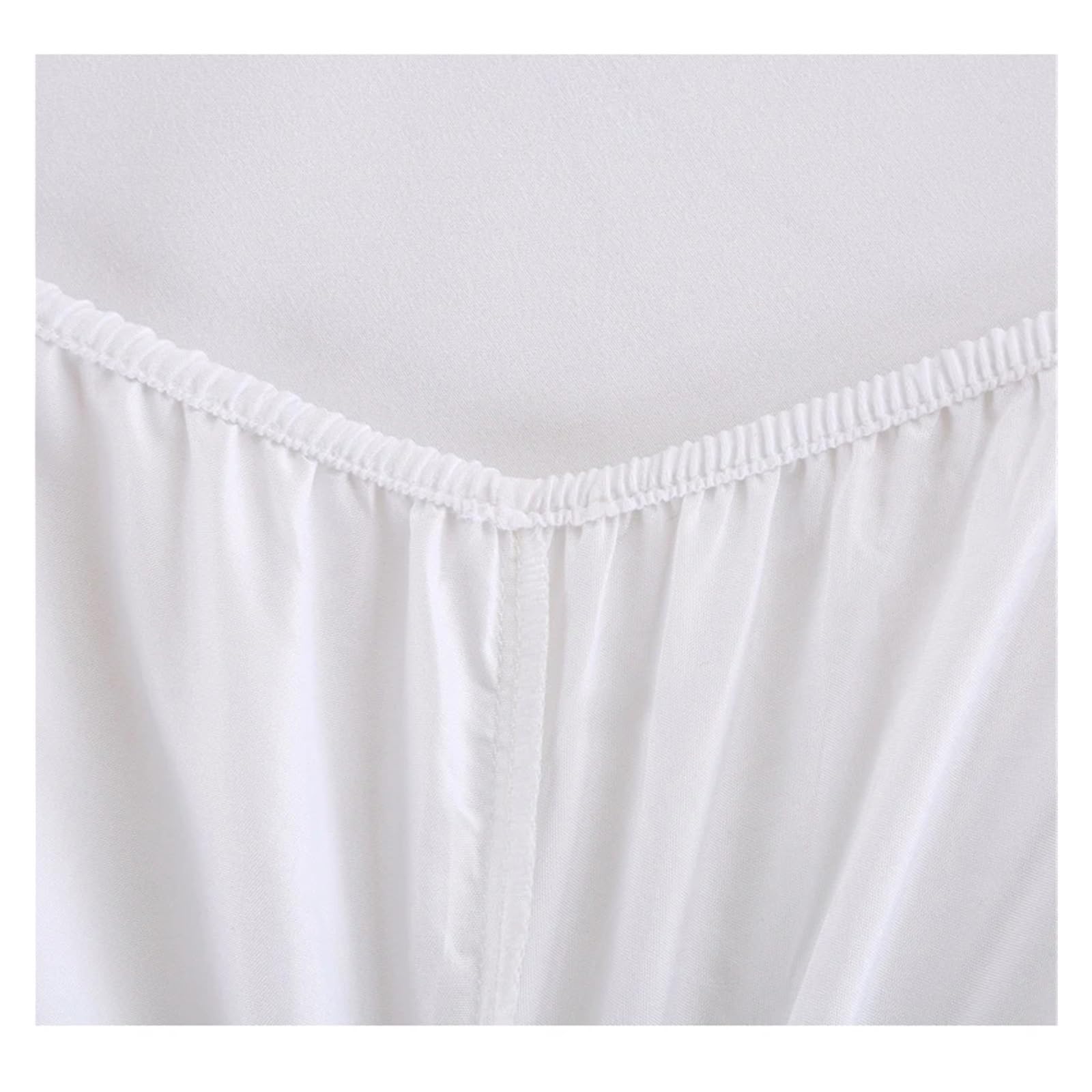 Protector de Colchón Sábana Ajustable sólida con Funda Protectora for colchón de 90/140/160/180/200/220 x 200 cm Banda elástica for Cama King, Queen, Doble y Individual(White,220x200x25cm)