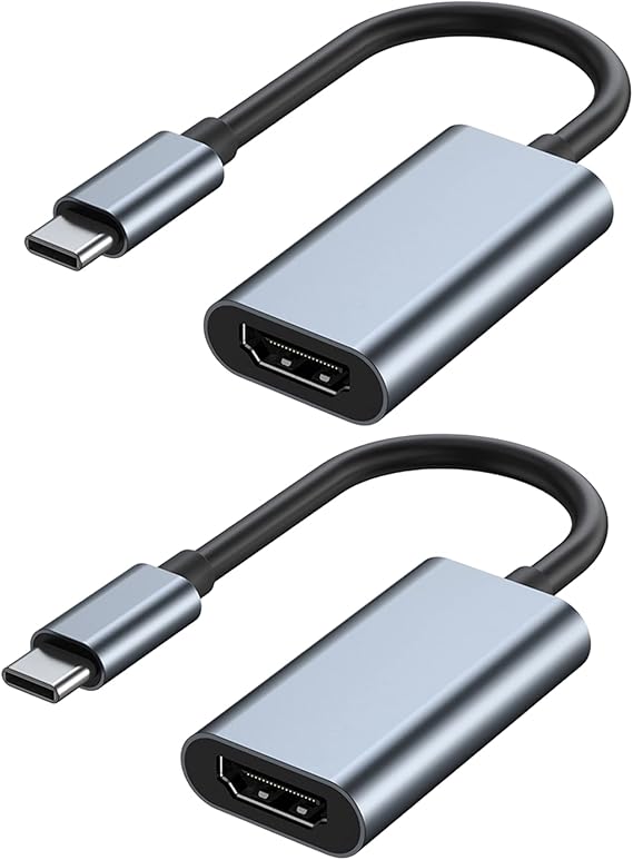USB C to HDMI Adapter for Monitor, 4K HDMI to USB C Laptop