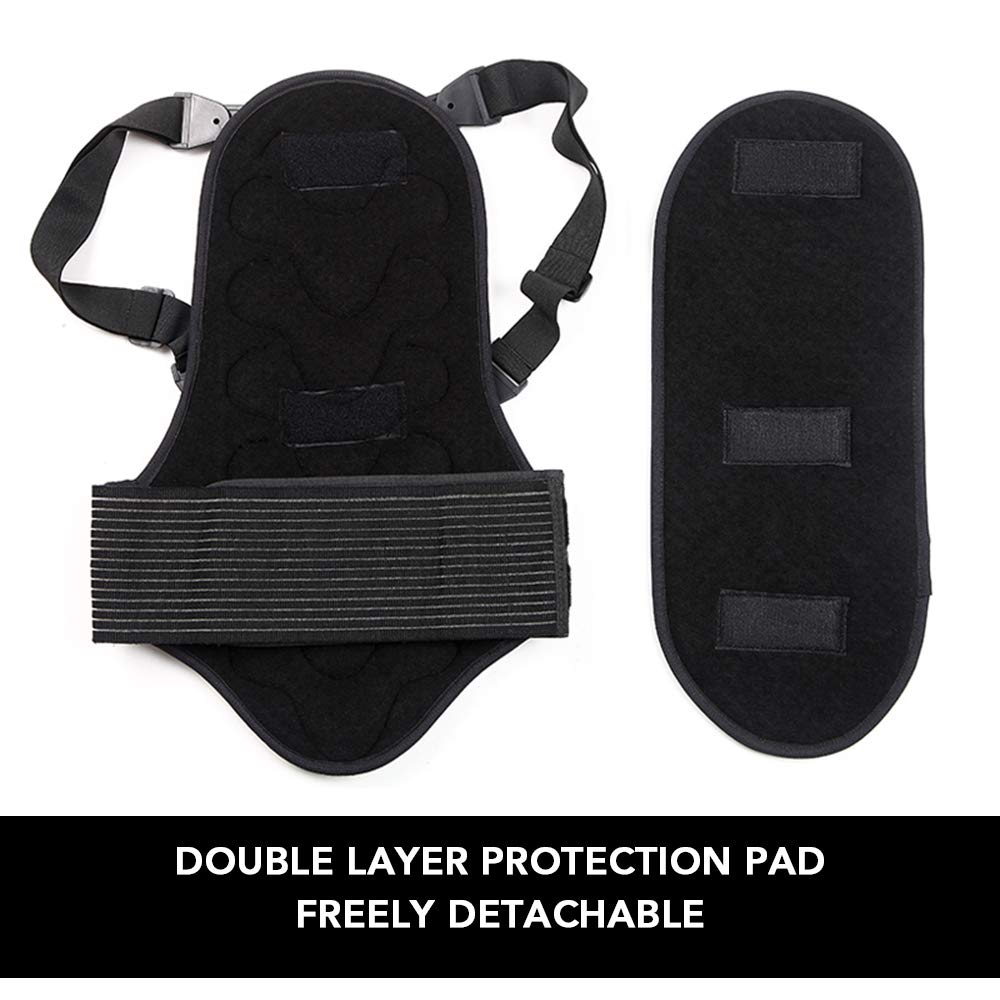 Almohadilla protectora de EVA desmontable para motociclismo, montaña, esquí, patinaje y snowboard, carcasa gruesa de polietileno de impacto