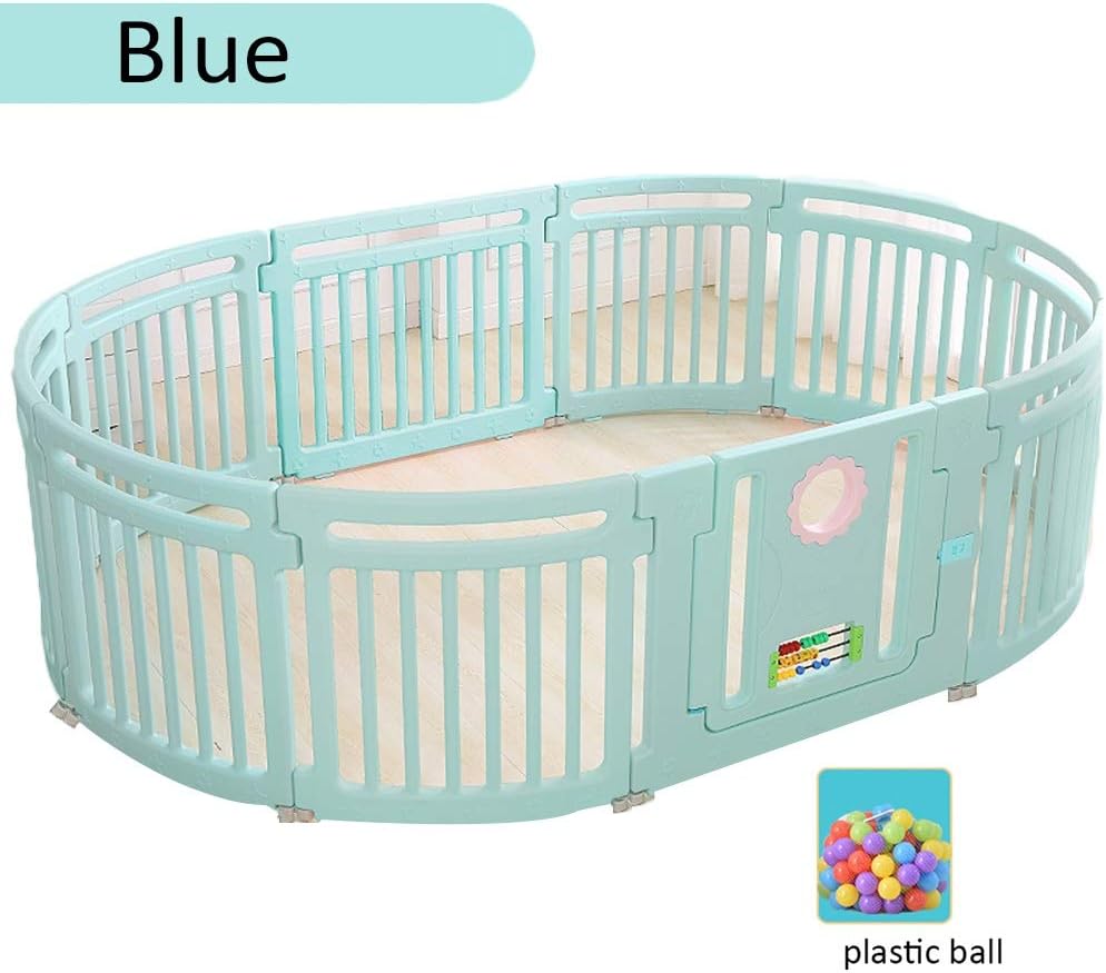 LIANGJUN Baby Playpen Playpens Safety Toddler Crawl Twins Kids Activity Centre Smooth Plastic Ball - 66.5cm High (color : B, Size : 158X235X66.5CM)