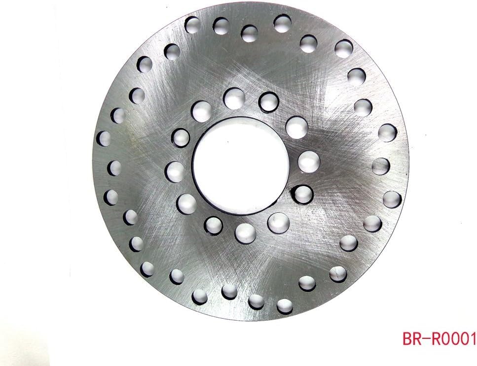 Image of Electric Scooter Brake Disc Rotor, 190mm Compatible with Okinawa, Komaki, Tunwal, Ampere, Joy, Zelio, Benling Low Speed Models, Silver and Black