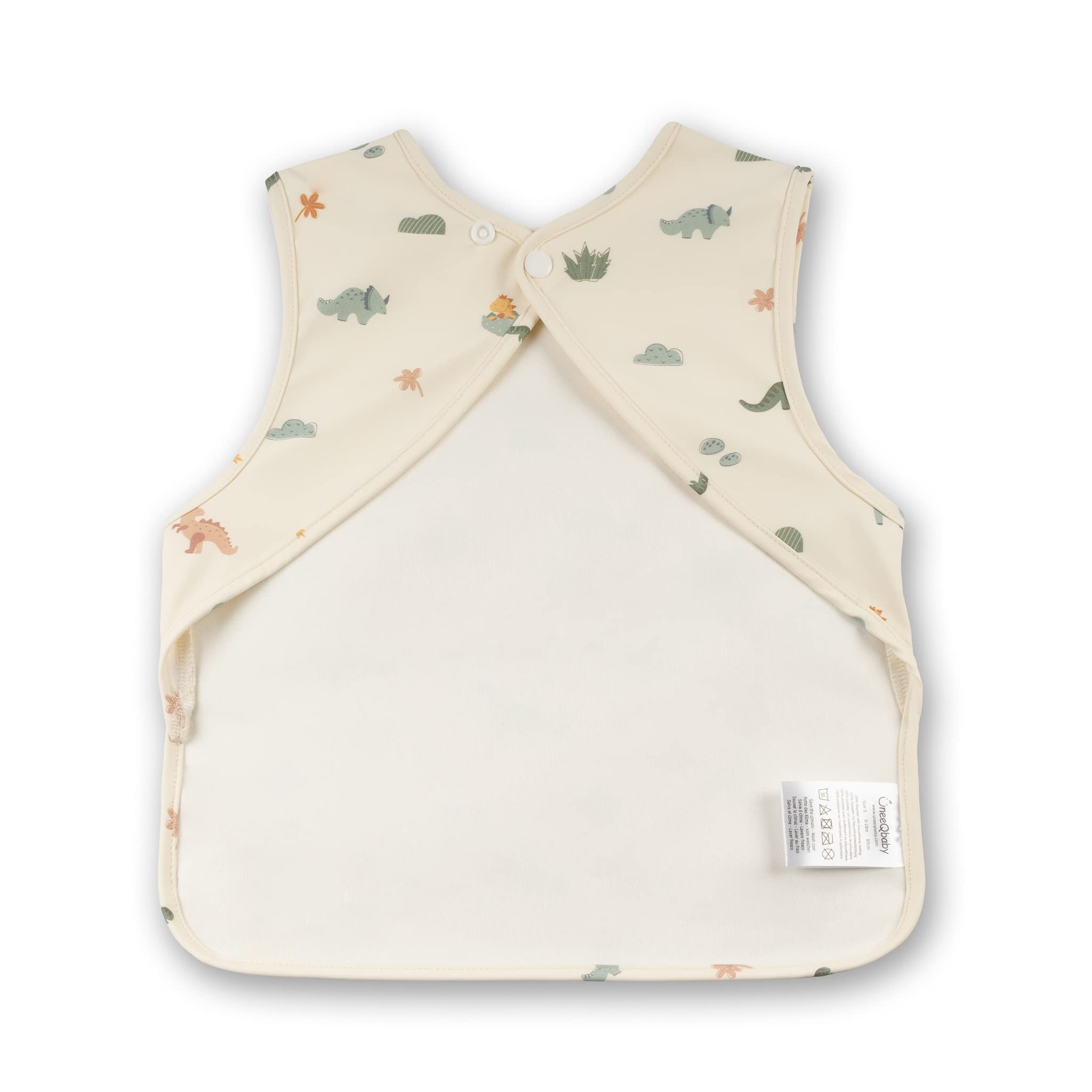 ÜneeQbaby Bavaglini Impermeabili (2 Pezzi), Senza Maniche, Certificato Oeko-TEX con Tasca sul Petto per Alimentazione & Gioco…