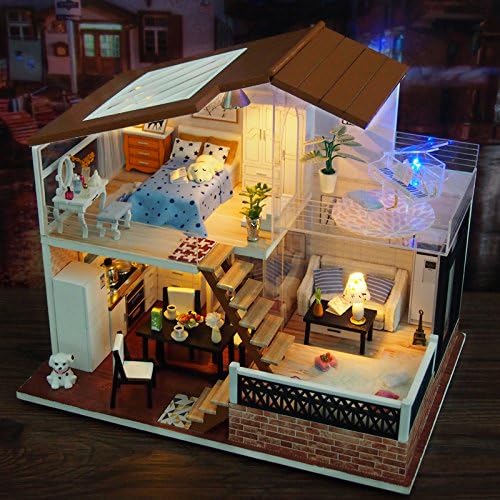 homemade wooden dollhouse