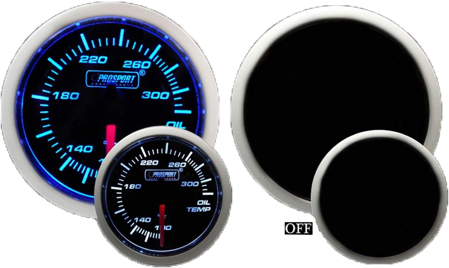 PROSPORTGauges 216BFWBOTSM.F 52 Millimeter Oil Temperature Gauge Electrical