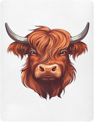 Miniatura 2 de Fitted Crib Sheets Highland Scottish Cow Baby Crib Sheets for Boy & Girl Toddler Mattress Sheets 21216530