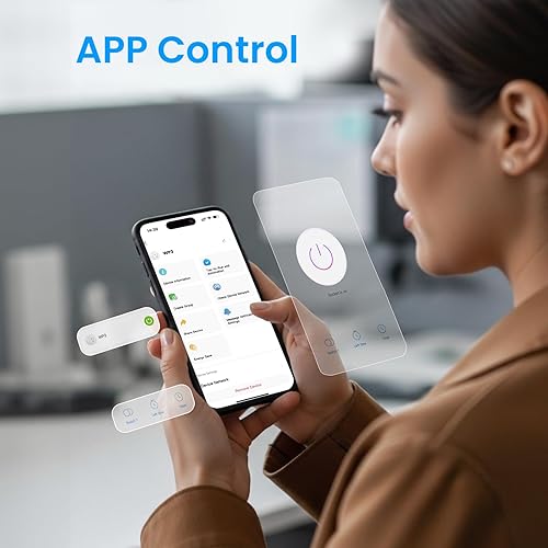 Miniatura 3 de GHome Smart Mini enchufe Wi-Fi, toma Wi-Fi inteligente compatible con Alexa, Google Home e IFTTT, no requiere concentrador, certificado UL, WiFi