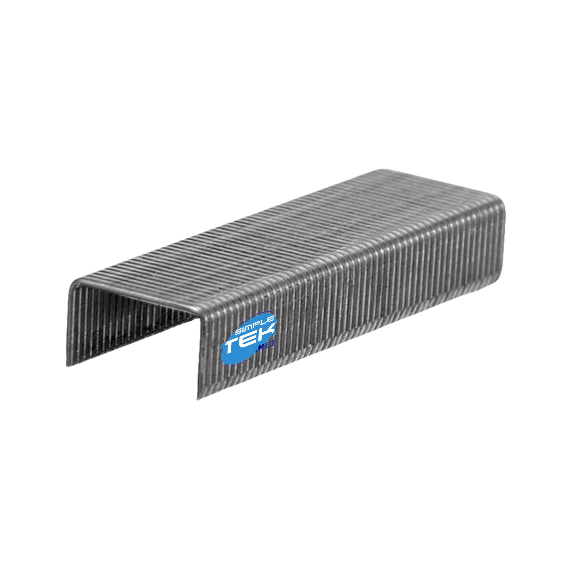 SIMPLETEK - 10000 punti metallici 130/E (6/4) — passo 6 mm, gamba 4 mm — confezione da 10.000 pezzi