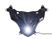 Glossy Black Front Sport Version Headlight Lamp Compatible With Suzuki GSXR1000 2009-2016