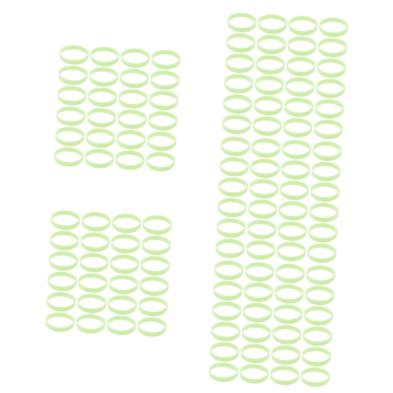 TOYANDONA 500 Piezas Pulsera De Silicona Luminosa Pulseras Luminosas De Silicona Elástico De Silicona Pulseras De Silicona Que Brillan En La Oscuridad Gel De Sílice Luminoso Niño