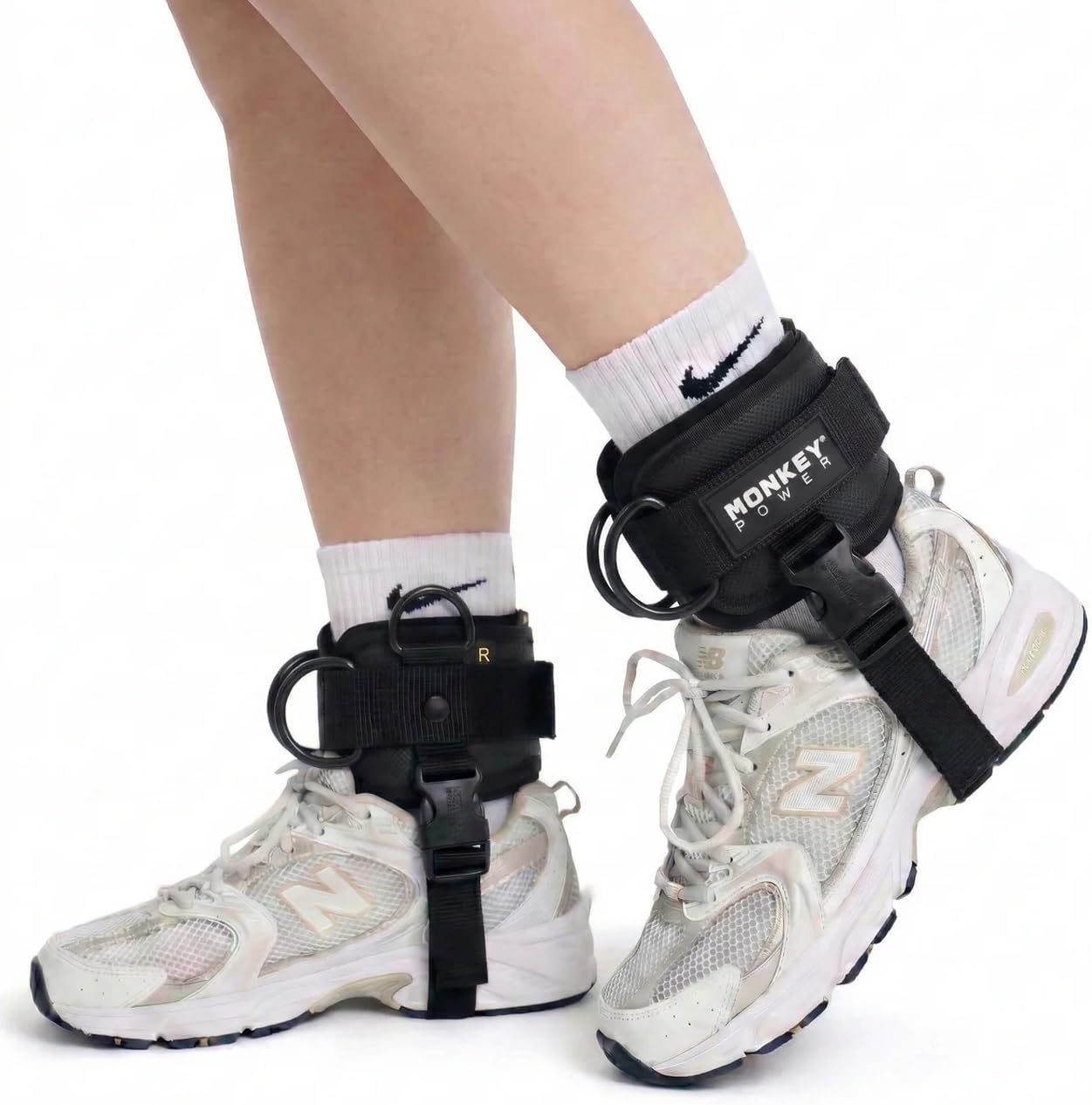 Monkey Power Ultra Reinforced Leg Pulley Gym Crank (Classic Black)