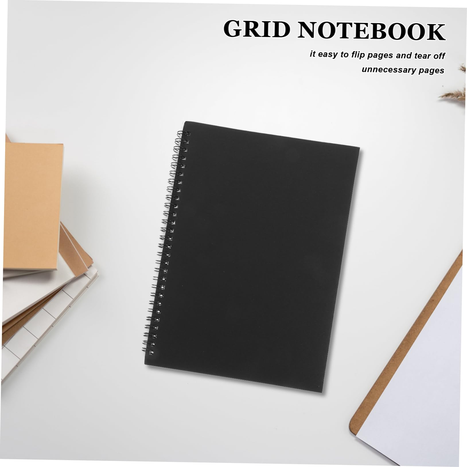 4stücke Notizbuch Notizheft Schulbedarf Für Studenten Business-notizbuch Mit Doppelspiralbindung Aus Kraftpapier Für Skizzieren Und Notizen Machen