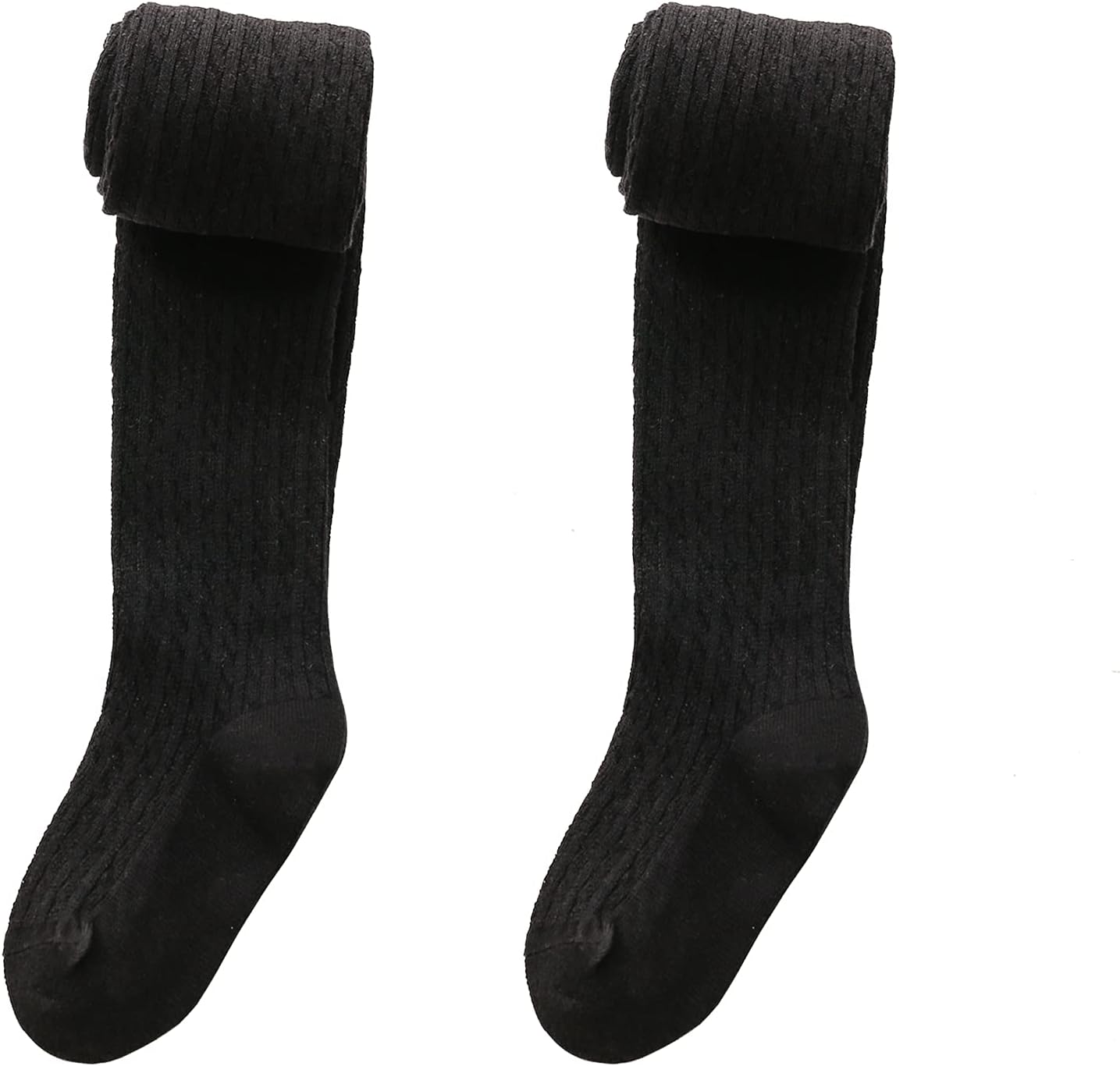 Jormatt Girls Tights Seamless Thick Cotton Cable Knit Leggings Stockings Toddler Pantyhose Age 2-10y - Image 6