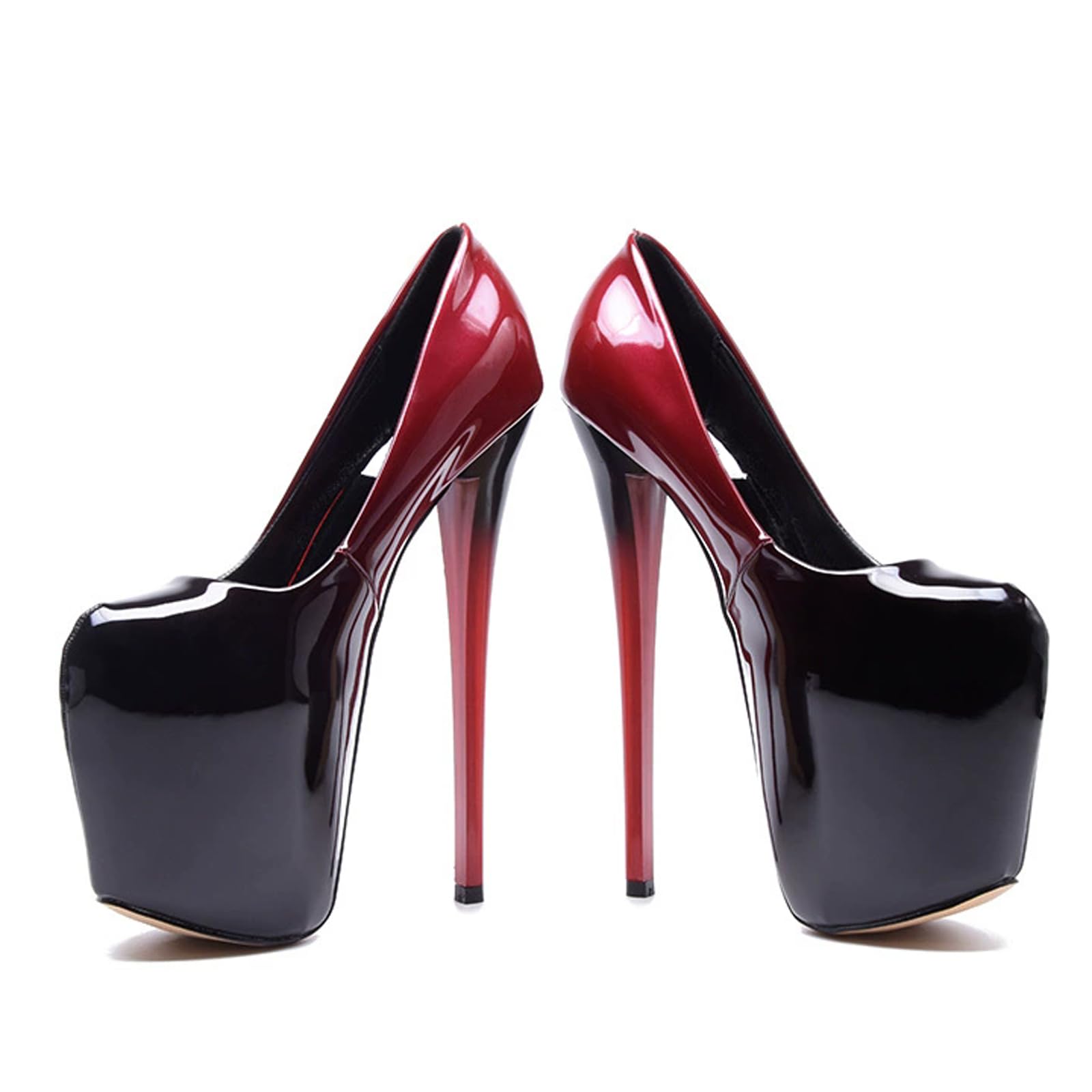 Sandali con Plateau Extra Large da Donna, Punta Rotonda, 19 cm/8 Pollici. Tacchi Alti Sexy, Adatti per Matrimoni, Appuntamenti, Ballo di fine Anno