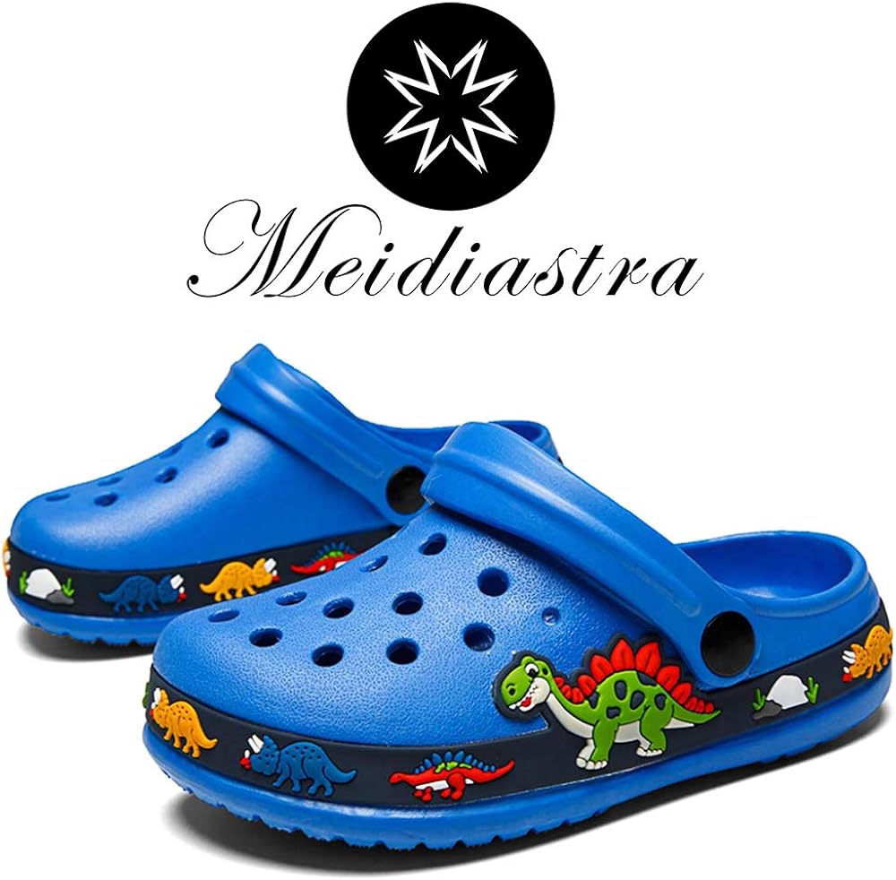  | Meidiastra Kids Boys Girls Cartoon Clogs Slippers Toddler Slip On Lightweight Beach Pool Sandals | Clogs & Mules