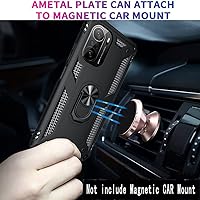 Vista 5 de Funda para Xiaomi Poco F3/Redmi K40/K40 Pro con protector de pantalla de vidrio [2 unidades], híbrida resistente de doble capa, antiarañazos, a