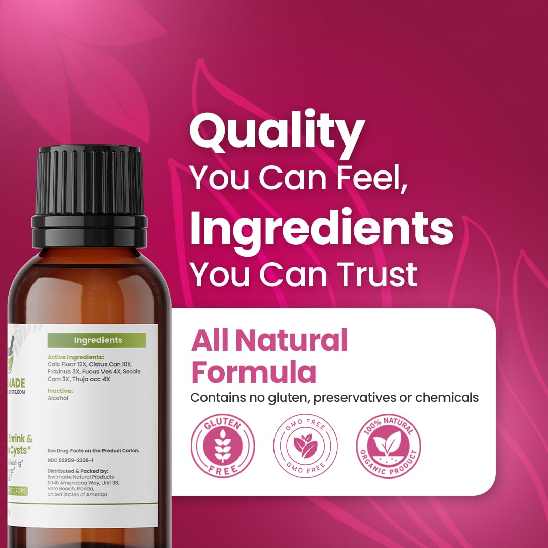 Bestmade Fibroid & Ovarian Cysts BM36 - Support for Hormonal Imbalance Menstrual Discomfort & Uncomfortable Intercourse 2-Pack of 30mL Bottles product thumbnail 6