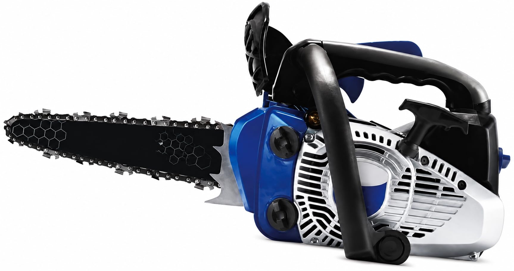 GrecoShop Motosega da Potatura 25,4cc con Barra e Lama Carving 25 cm – Carburatore Walbro, Avviamento Facilitato, Sistema Antivibrazione, Leggera e Professionale per Potature Precise