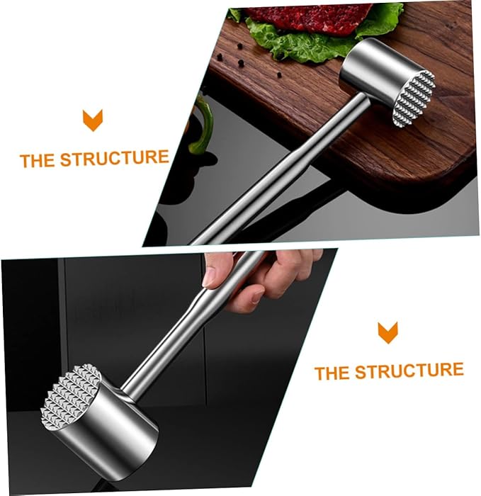 Martillo Ablandador de Carne Amosfun de Acero Inoxidable miniatura 5
