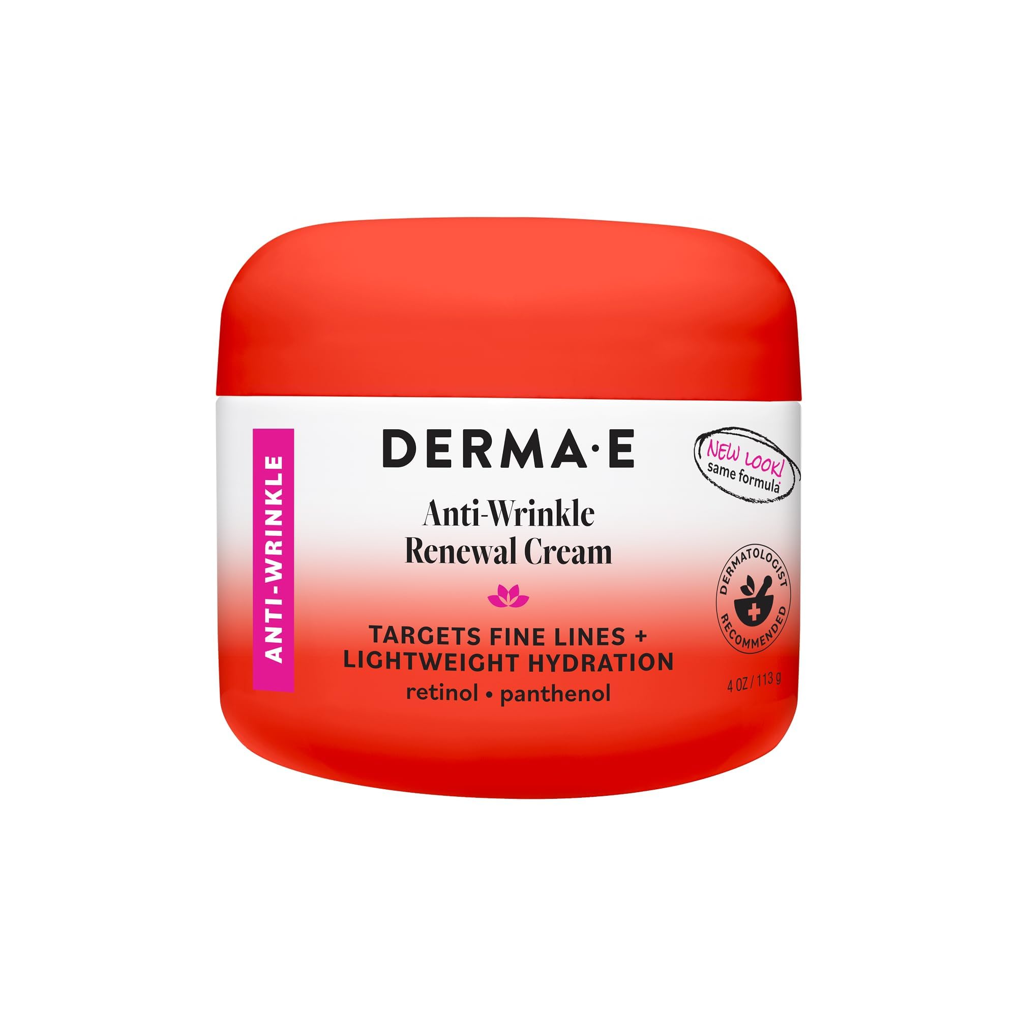 Derma E Anti-Wrinkle Renewal Skin Cream – Vitamin A Wrinkle