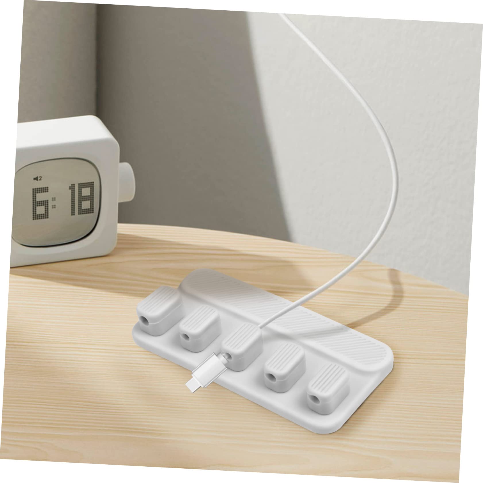 Hemobllo 3 Juegos De Organizadores De Cables Magnéticos Para Escritorio Herramienta De Gestión De Cables Clips Para Cables Para Casa Oficina Y Viajes.