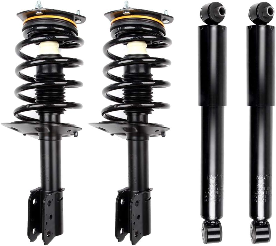 ECCPP Complete Struts Spring Assembly Front Rear Struts Shock Absorber for 2002-2007 for Buick Rendezvous, 2001-2005 for Pontiac Aztek 172113 39052 Set of 4
