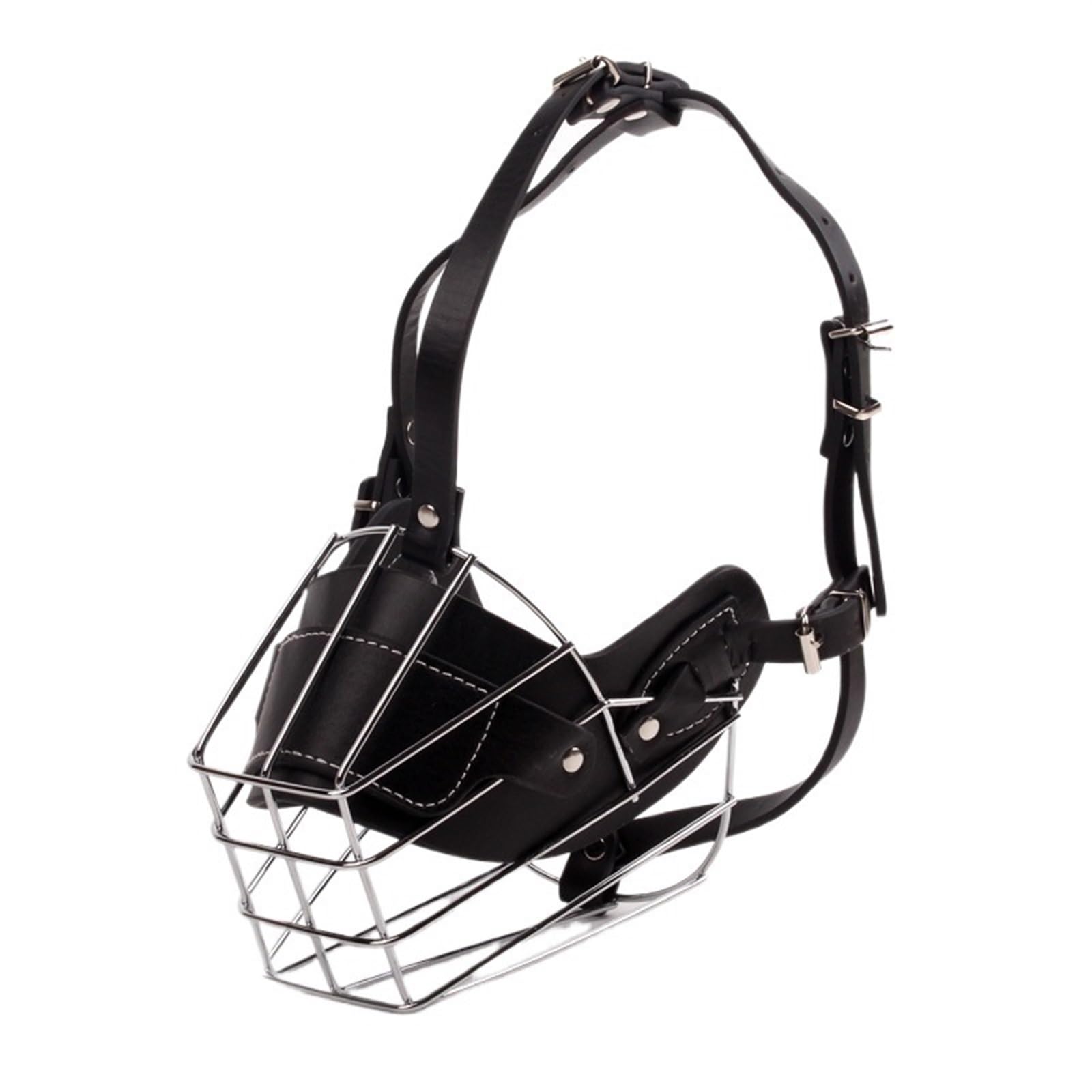 Bozal Mascarilla for Perros antimordeduras, Ajustable, Transpirable, Funda Protectora, Accesorio for Perros Bozal Perro Mediano(Black-XXL)