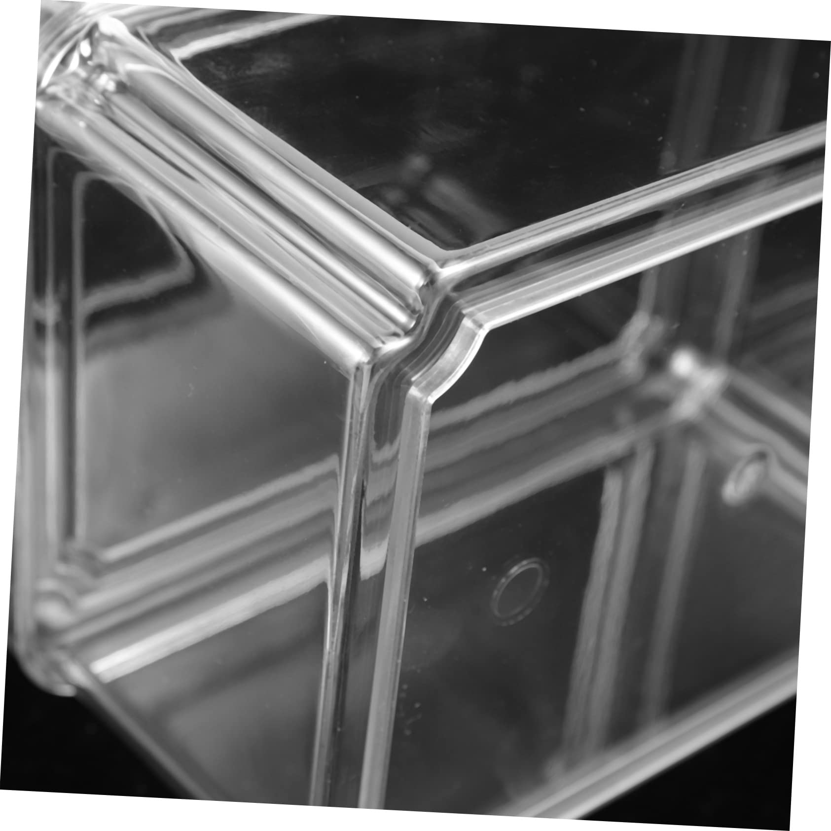 Gatuida 3 Recipientes de Almacenamiento de Pet para Frigorífico, Tapa Abatible, Gran Capacidad, Fáciles de Limpiar, para Fruta y Queso en Cocina