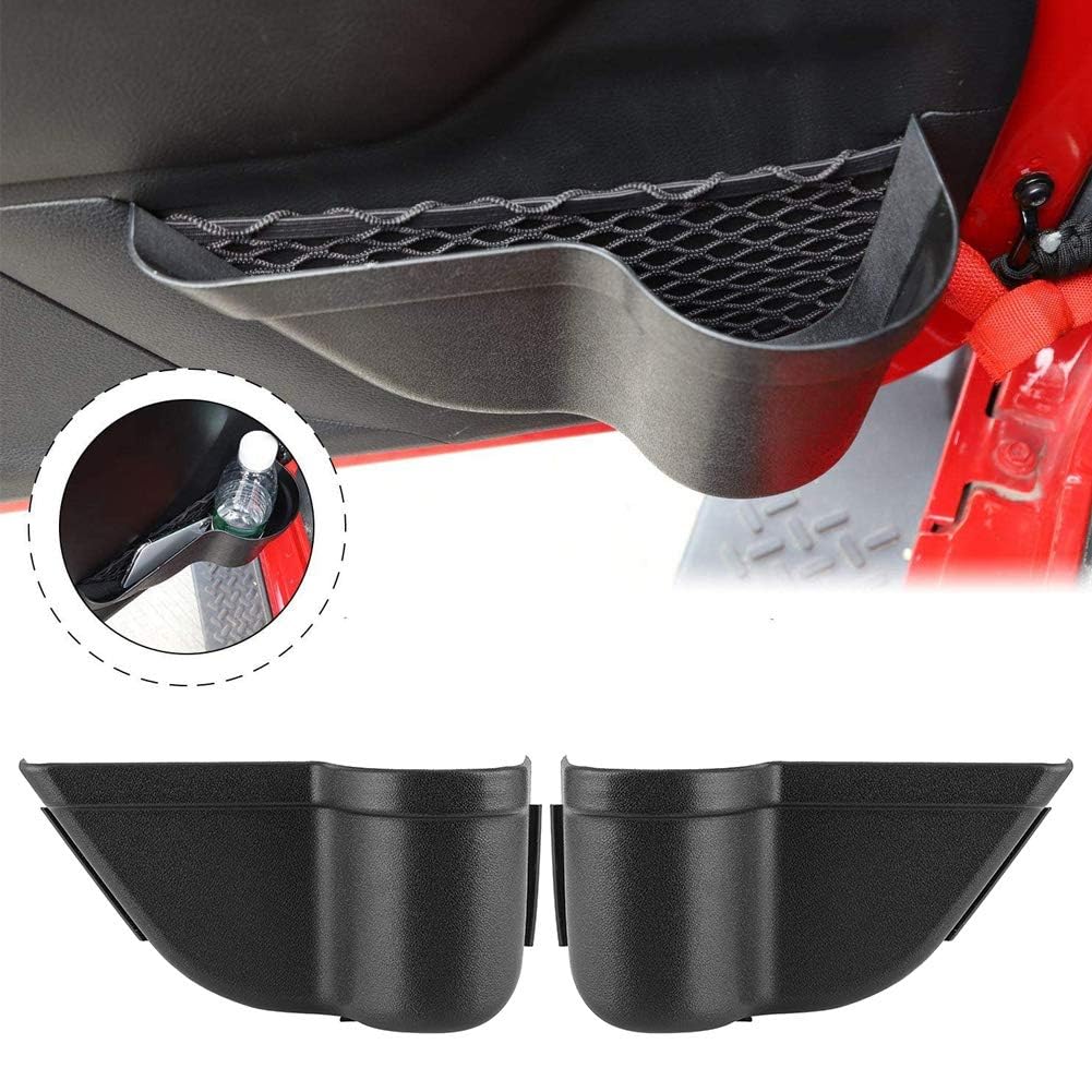 Scatola Portaoggetti per Porta Anteriore 2 Pezzi Vassoio Organizer Inserto Laterale Accessori Auto