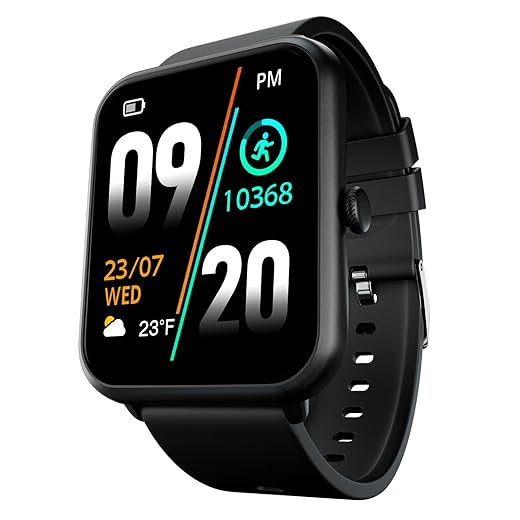 Fire-Boltt Ninja Call Pro Plus Bluetooth Calling Smart Watch, 1.83″ HD Display, AI Voice Assistant, 120+ Sports Modes, IP67 Waterproof, SpO2 & Heart Rate Monitor Smartwatch for Men & Women - Black