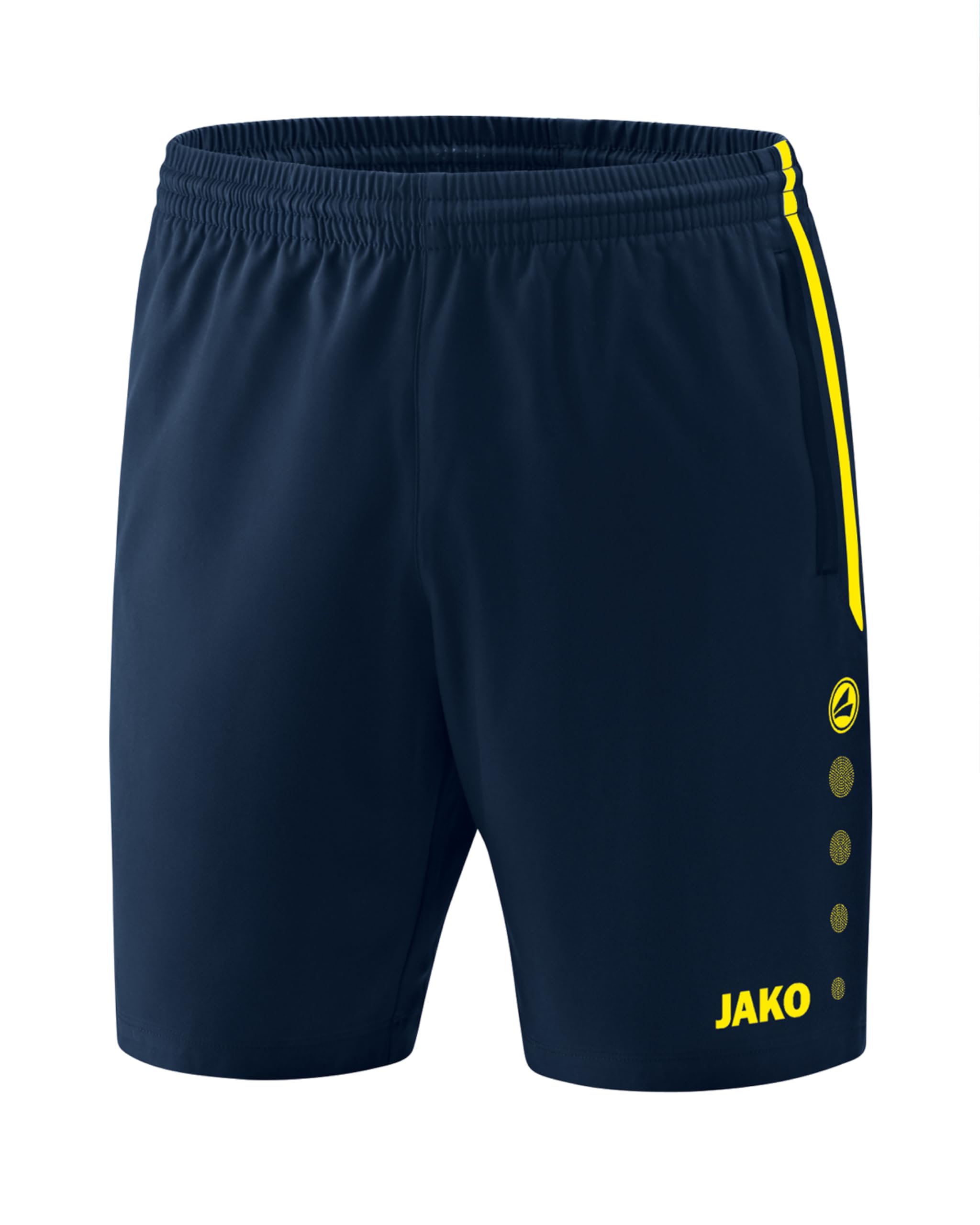 JAKO Competition 2.0 Shorts Women's Shorts - Navy/Neon Yellow, 42-44