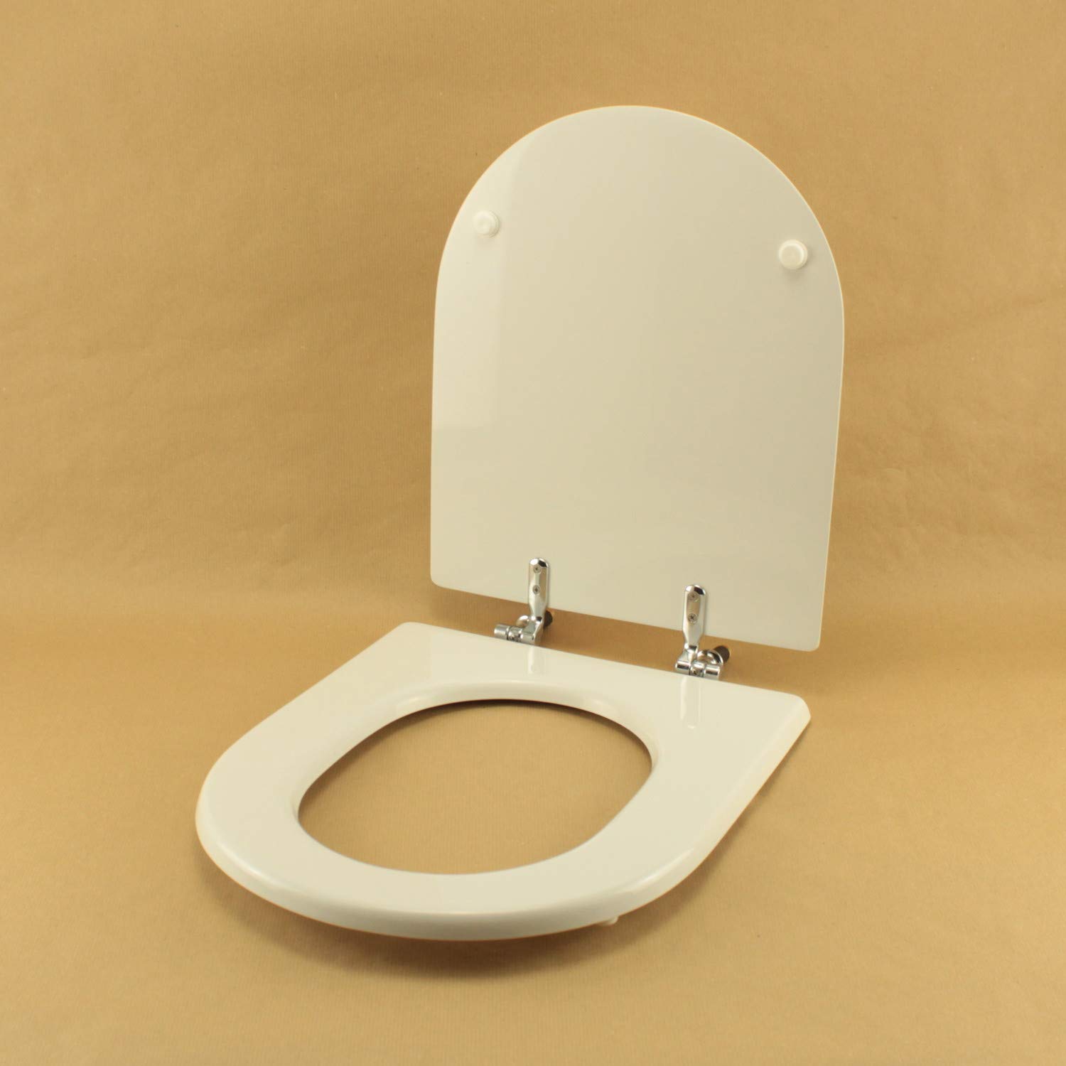 Copriwater Dolomite ALPINA-QUADRARCO BIANCO Cerniera Cromo-Sedile-Asse Wc