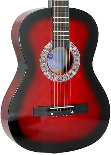 Miniatura 4 de Star Guitarra acústica de 6 cuerdas de 38 pulgadas con guía para principiantes, Redburst (831-RDB)
