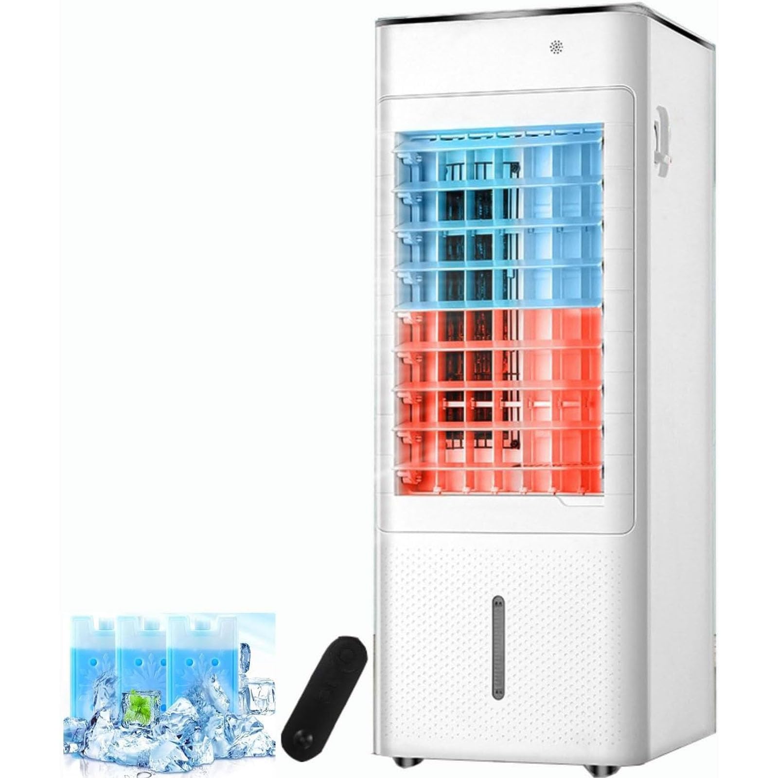 IMOYBBR Portable Air Conditioner, Evaporative Air Cooler, Cooling And Heating Fan With Humidifier Three Speed Settings 120 Degree Oscillation 12 Hour Timer For Home Office