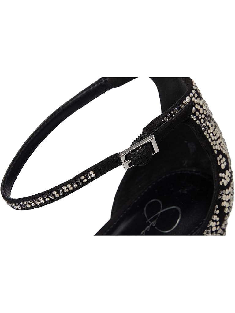 Black Jessica Simpson Telxia Ankle Strap Platform Sandals