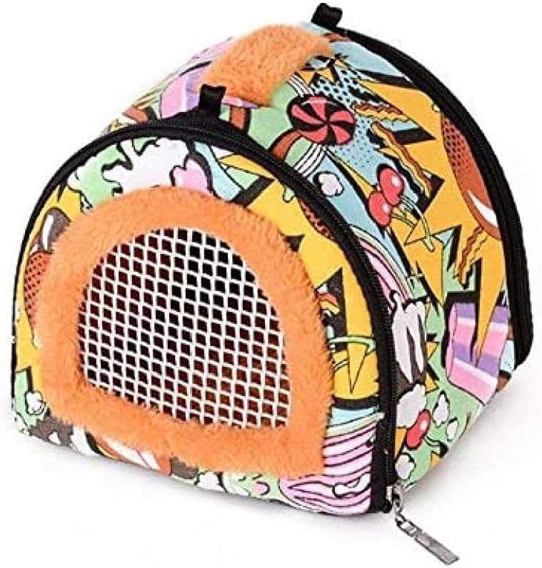 Carry Viaje Hámster Bolsa del Conejillo De Indias De Erizo De Salida del Recorrido del Bolso De La Bolsa Transpirable Rata Chinchilla Ferret Guinea Pig Lados Suaves Bolsa De Asas