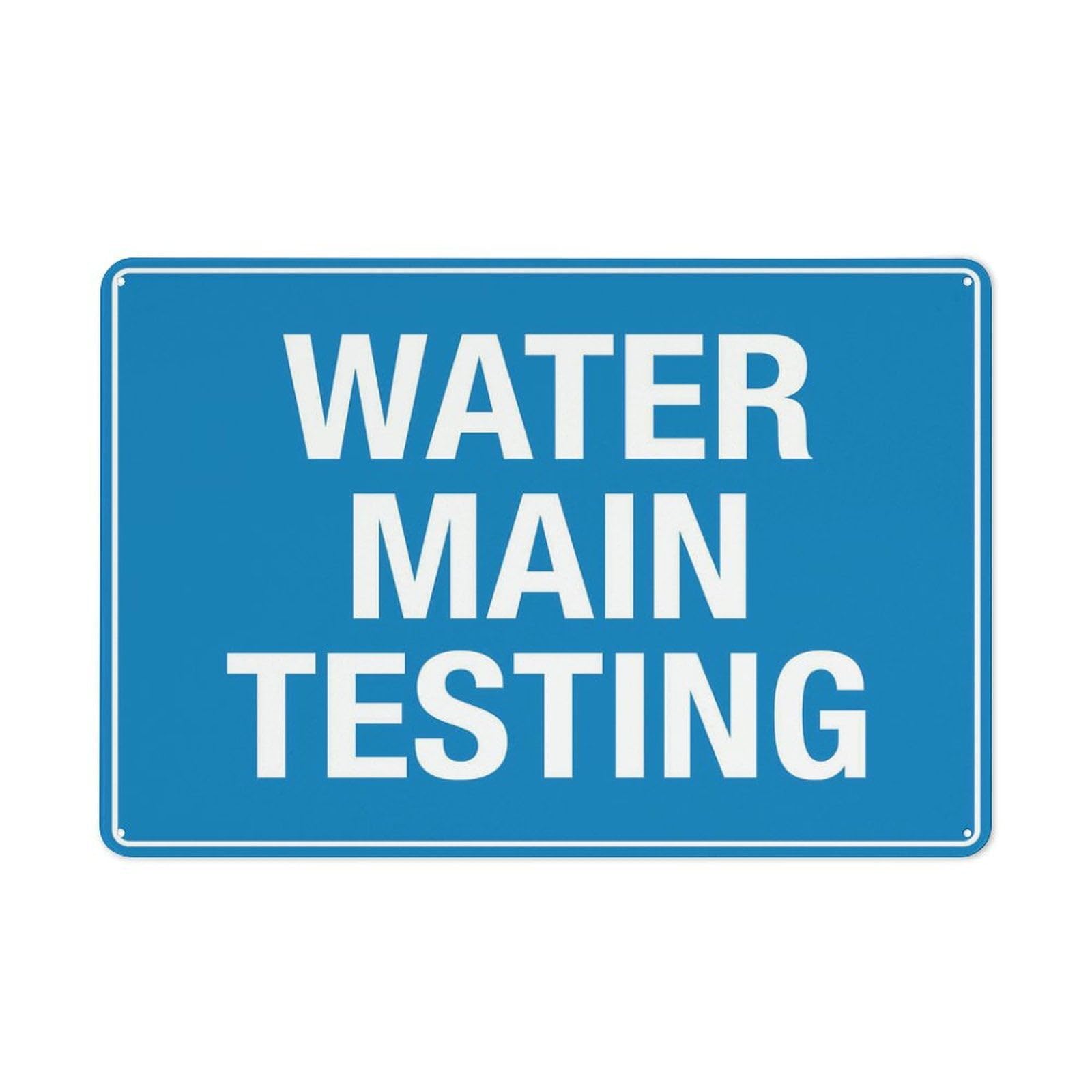 Water Main Testing Retro Funny Novelty Art Backyard Funny Wall Décor Poster Cafe Plaque Tin Sign 8x12 Inch